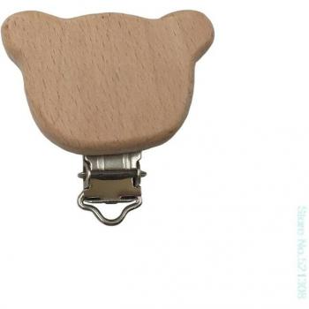 Natural Beech Wood Baby Clip