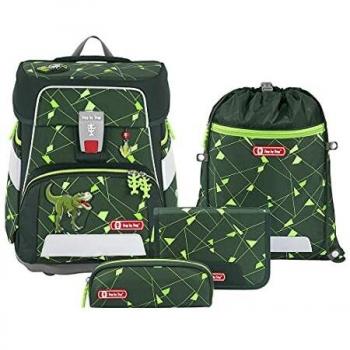 Step by Step Space Shine Schulranzen-Set 5-teilig Dino Night dunkelgrün
