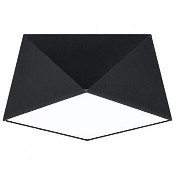 Licht-Erlebnisse Wandleuchte Lynndie, E27, blendarm, Schwarz, 30cm