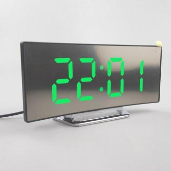 Réveil Silencieux Miroir Temps