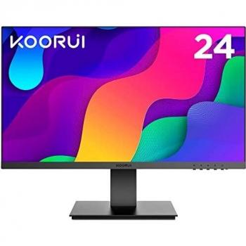 KOORUI Moniteur 24 Pouces Full HD (1920 x 1080), IPS, 16:9, 75Hz, 5ms, VGA et HDMI, Mode Faible lumière Bleue