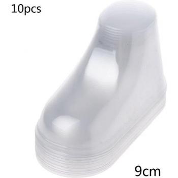 Vitrine de 10 chaussons et chaussettes en plastique transparent