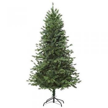 Árbol de Navidad HOMCOM 90x180 Artificial con 696 Ramas Tridente