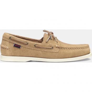 Mocassins Sebago Portland en Suède Beige Camel pour homme