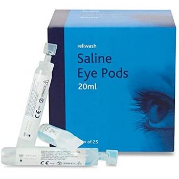 Reliance Medical Saline Eye Wash Solution Pods 25 pack