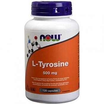 L-Tyrosine 500mg de NOW! 120 cápsulas vegetarianas