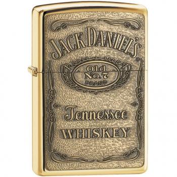 High Polish Brass Zippo Lighter 254BJD428 – Jack Daniel’s Emblem Edition