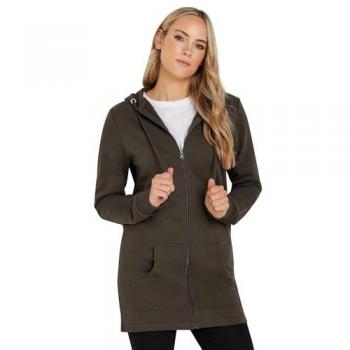 Sweat zippé long marron Long Tall Sally