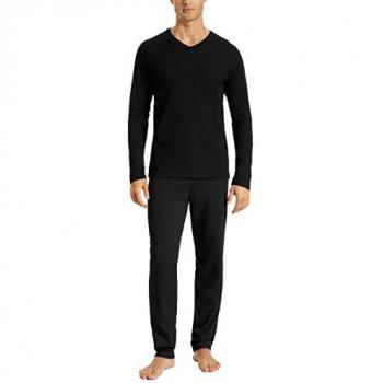 Pyjama Confort Noir Uncover Schiesser pour Homme
