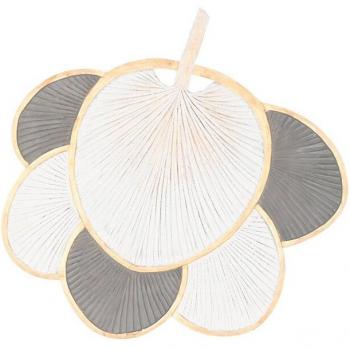 DKD Elegant Duo Panels – White/Gray/Gold, 121 × 2 × 121 cm