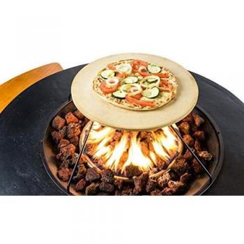 Pizzastein Mania – 40 × 40 × 4,5 cm, kompatibel mit Gasgrills und Feuertischen