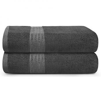 TRIDENT Bath Towels Set, 100% Air Rich Cotton Yarn, 2 Piece Large Bath Towel, Super Soft, High Absorbent Towels for Bathroom, 550 GSM, Soft Comfort