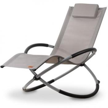 Sedia a Dondolo Campfeuer Grigio