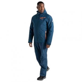 Dare 2b Men's Water-repellent Eagle II Ski Jacket Moonlight Denim Orange, Size: M