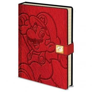 Super Mario Jump A5 Red Notebook