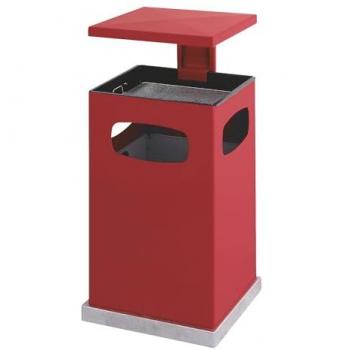 Collecteur de Déchets Kaiserkraft avec Cendrier et Couverture Amovible