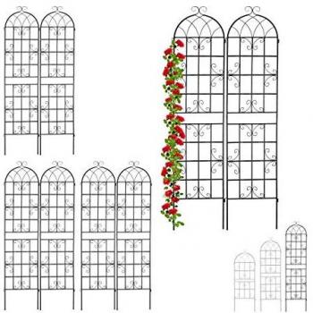Griglia Rampicanti 220x50 – Traliccio Relaxdays, colore nero