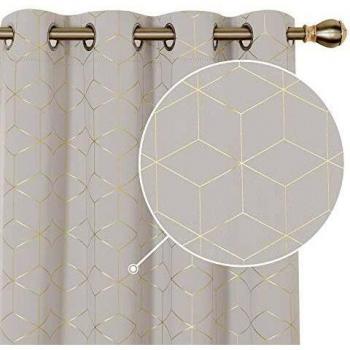 Diamond Kids Bedroom Blackout Thermal Eyelet Curtains | 2 Panels | Ready Made Deconovo UK