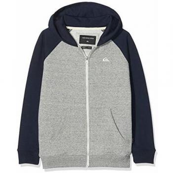 Sudadera con Capucha Quiksilver Everyday para Niños, Gris (Light Grey Heather), XL/16