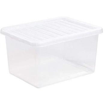 Wham 28L Clear Storage Box Set with Lids (5 Boxes)