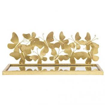 Duo d'Étagères avec Miroir et Papillons