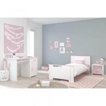 Jugendzimmer-Set PARISOT Biotiful Schlafzimmermöbel-Sets rosa (weiß, rosa) Baby