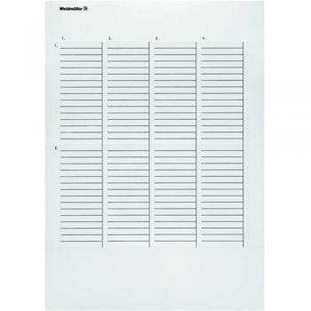 Étiquette Weidmüller LM MT300 1835820000 – Surface 6×17 mm jaune – 10 pcs