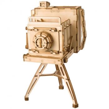 Câmera Vintage em Puzzle 3D Robotime