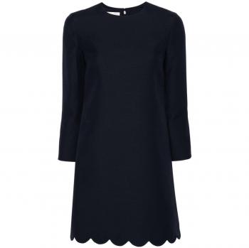 Valentino Women's Silk Mini Dress in Blue | Size 44
