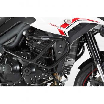 Lot de 2 pare-carters moto SW-Motech Noir pour Triumph Tiger 1050 Sport (2013 et plus)
