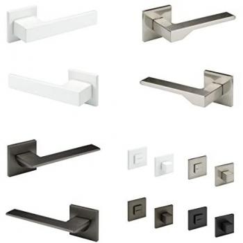 Set maniglie porta in alluminio opaco