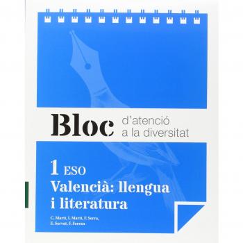 Bloc d'atenció a la diversitat. Valencià: llengua i literatura 1 ESO (Tapa blanda).