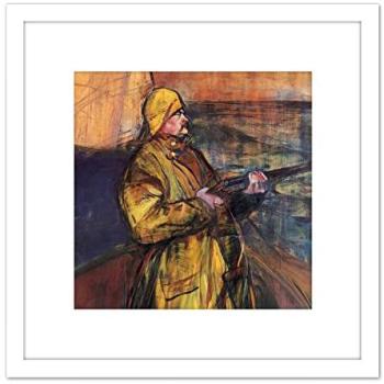 “Somme Bay” 8×8 Wall Art Print, Toulouse‑Lautrec / Maurice Joyant, Wooden Frame + Mount