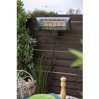 Quartz Electric Wall Heater 2kW Grey