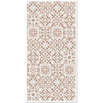 Plaque Tapis Vinyle Ciment Triana – 200 cm x 250 cm, Teinte Marron