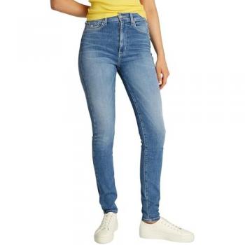 Tommy Jeans Skinny‑Fit „Sylvia High Rise Skinny“ – Damen – Knöchel‑Länge – Blau