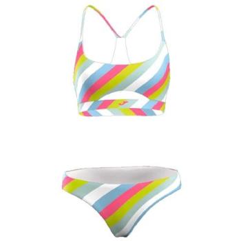 Mini Tide Tots – White/Pink Swim Outfit, 7‑8 Years Old