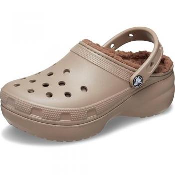 Crocs Classic Platform Lined Women's Mushroom‑Patterned Clog