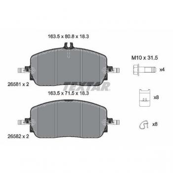 Textar 2658101 Braking System Pad Pack