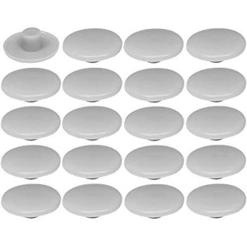 Protection Vis Plastique 20x 4x2,7x11,8mm Gris Érable