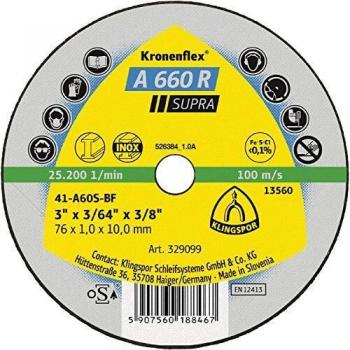 A 660 R Kleintrennscheiben, 100 x 1 x 10 mm gerade