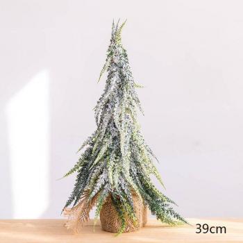 Snow-Covered Desktop Christmas Tree
