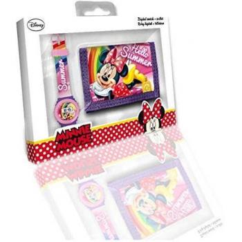Set de Regalo Minnie Mouse: Reloj y Billetera