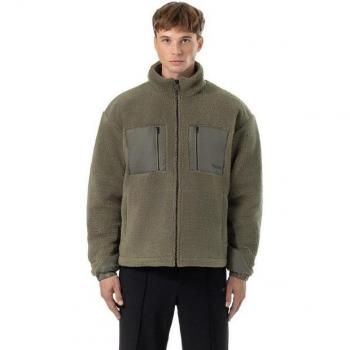 Pegador Sweatjacke aus Teddyfell – Oliv, Größe M – Damen