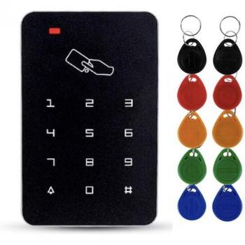 Controlador de Acceso RFID con 10 Llaveros EM