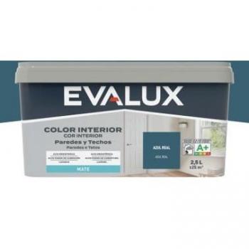 Tinta Evalux 2,5L Azul Real para Ambientes Internos