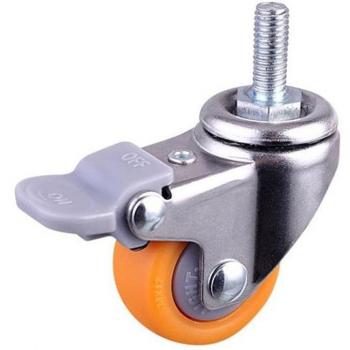 Roulette de meubles silencieuse en Nylon 1 pouce 120kg avec frein