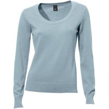 Heine Rundhals-Pullover in Blau, Größe 38