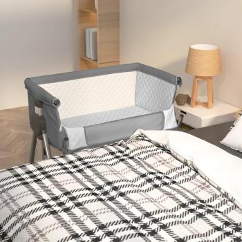 Lit pour bébé moderne avec matelas gris foncé