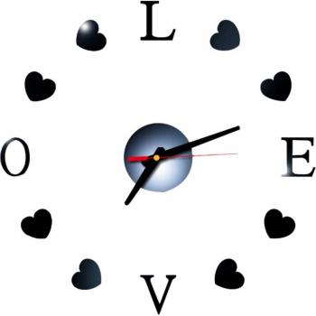 3D Sticker Love Timepiece
